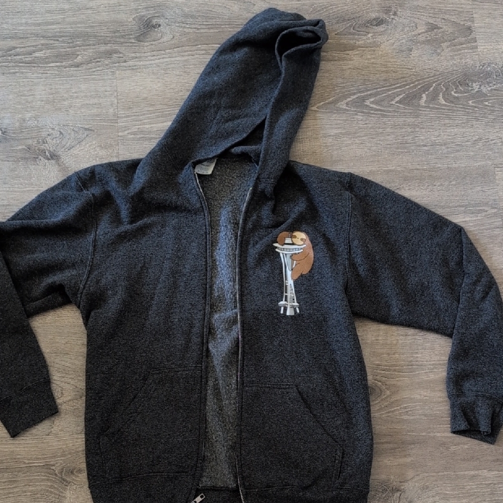 Like New Robot VS Sloth Zipper Jacket